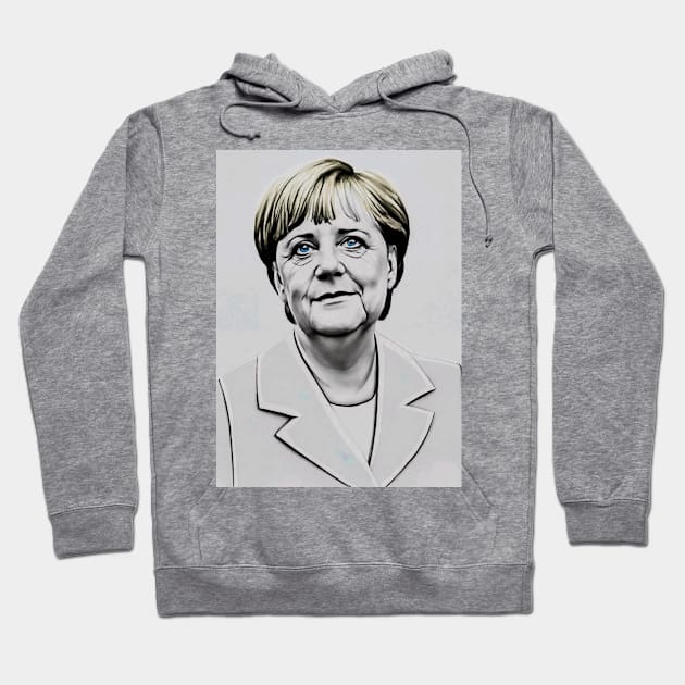 Angela Merkel Hoodie by Sobalvarro